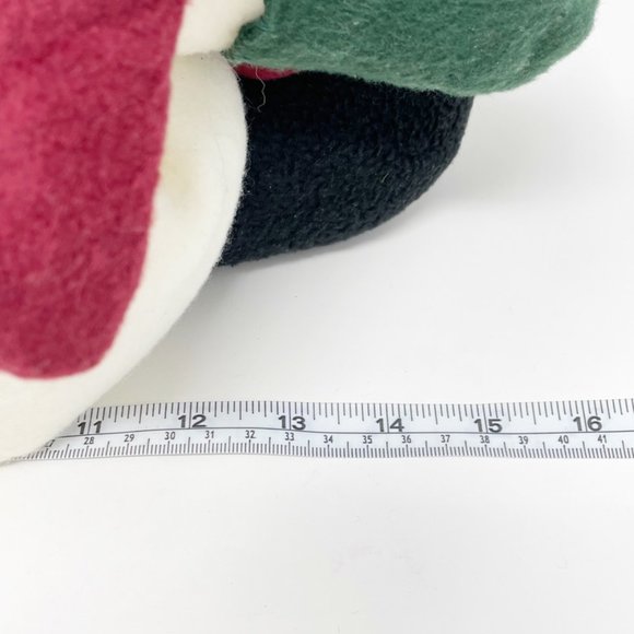 Snowman Plush Merry Christmas wood sled decoration stuffed  10" x  15" sitting - Picture 7 of 8